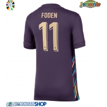 Maglie da calcio Inghilterra Phil Foden #11 Seconda Maglia Femminile Europei 2024 Manica Corta